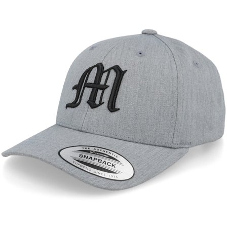 Kinder Kiddo Cap - Grau adjustable Cap - Kinder M Letter 3d Heather Grey Adjustable @ Hatstore