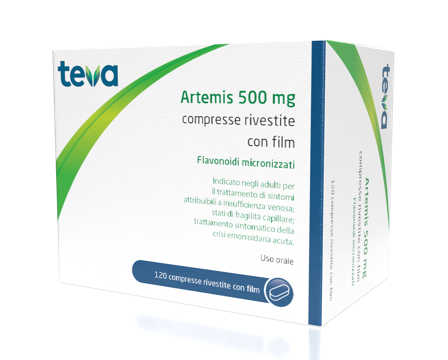 Artemis 500 mg Compresse Rivestite con Film 120 Compresse