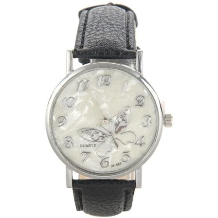 Sommerfugl Ur Armbåndsur Kvinder Relief Kvinder Armbåndsur Farve: Sort