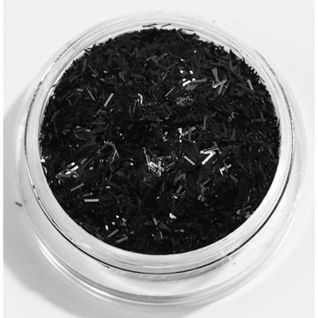 Kynsien glitter - Stripes - Musta - 8ml - Glitter