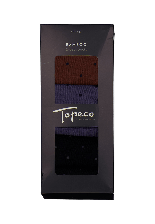 Topeco Strumpa Bambu, 6-pack Strumpor Herr Flerfärgad 41-45