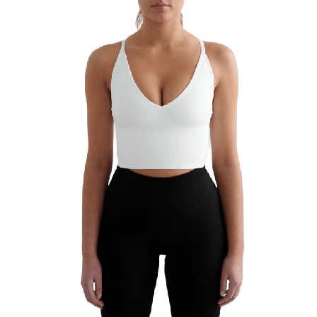aim'n Shape Seamless Cross Back Bralette Träningskläder Dam Vit XS