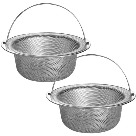 Køkkenvask si 2 stk rustfrit stål vask si