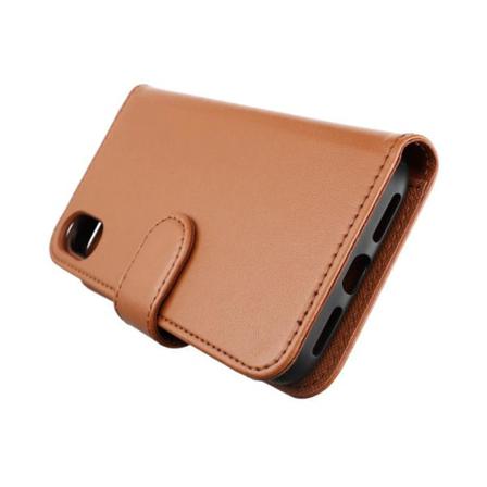 Iphone X/xs Plånboksfodral Magnet - Guldbrun Brun