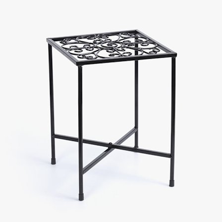 Metallinen kukkaruukun jalusta sisä- ja ulkokäyttöön (kasvit eivät sisälly hintaan)