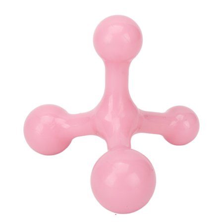 Arch Handhållen Triangelmassageapparat 4 Punkt Mini Verktyg Minska Ömhet Rosa