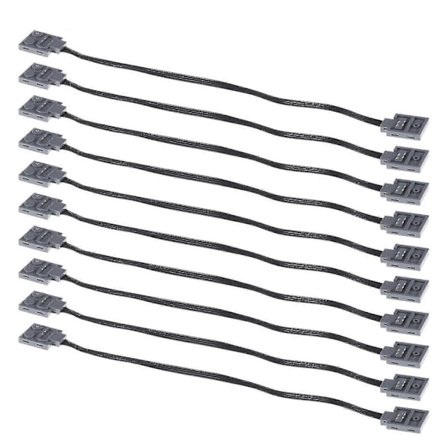10-pack strömfunktionsmotorförlängningssladd 19,5 tum / 50 cm för Le.g.oed 8.886 Fk Fk-WELLNGS