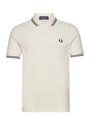 Twin Tipped Fp Shirt Polos Short-sleeved Creme Fred Perry