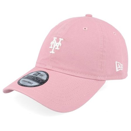 New Era - MLB Rosa unconstructed Keps - New York Mets Mini Washed 9TWENTY Pink Dad Cap @ Hatstore