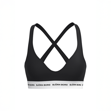 Undertøj Björn Borg Logo Bralette BH Sort - Bodyman.dk