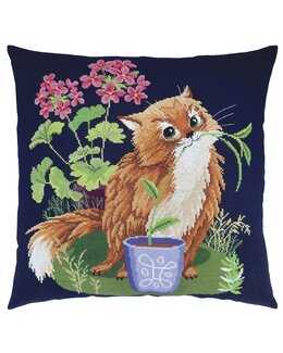 Broderisæt Pude Kat - RTO