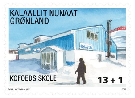 Grønland - Kofoeds skole - Postfrisk velgørenhedsfrimærke