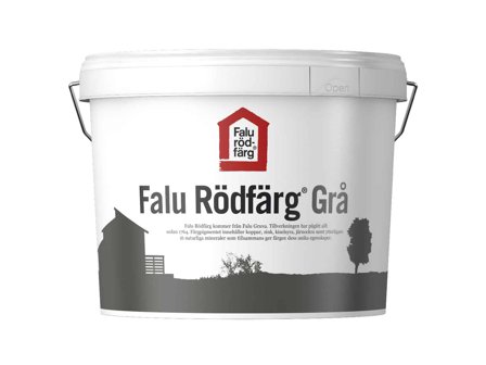 Falu Rödfärg Fasadfärg, Original helmatt, 10L, Grå, Färg & tapeter