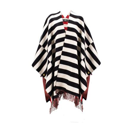 Etro Cape Rød, Dame Poncho, Størrelse: ONE Size