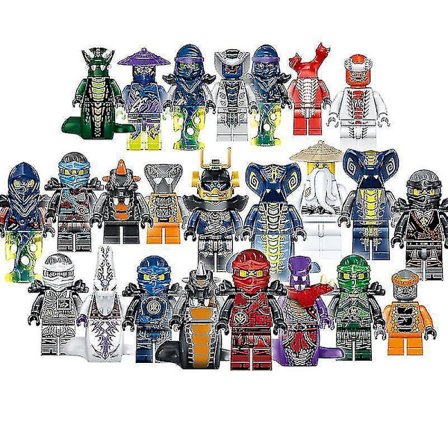 Phantom Ninja Building Blocks Minifigure Ninja Vs. Snake 24 Puzzle Assembled Building Block Toys