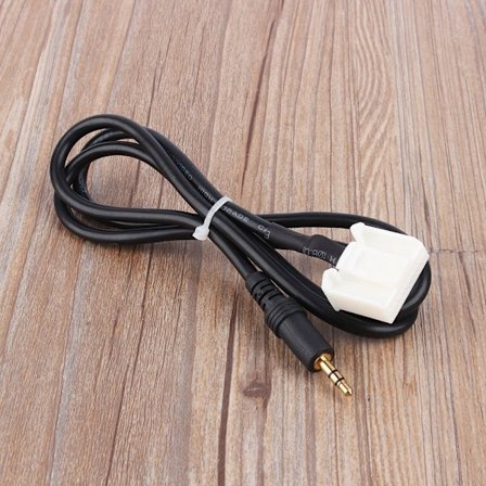 3,5 MM AUX Audio Radio MP3-spiller Øretelefon Telefon Inngang Adapterkabel for Toyota
