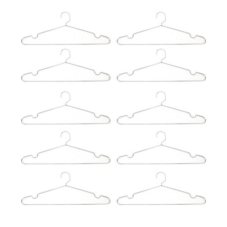10 st Kraftiga Klädhängare i Rostfritt Stål Halkfria Utrymmesbesparande Rocktorkningshängare