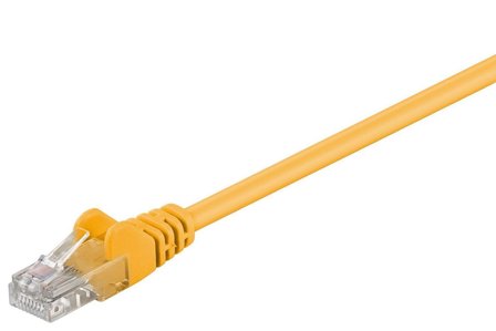 MicroConnect nettverkskabel - 25 cm - gul