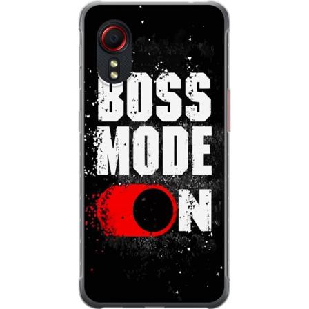 Samsung Galaxy Xcover 5 Genomskinligt Skal Boss Mode, ON