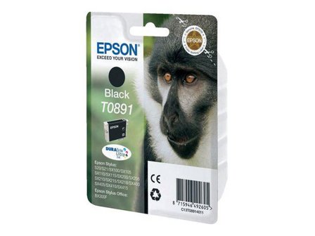 Epson T0891 - svart - original - blekkpatron