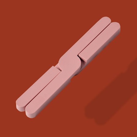 Rødt sæt med 4 i alt total clearance silikone stativ, sammenklappeligt stativ til