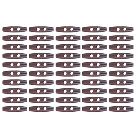 50 stk. 2 huller kaffe træknapper til syning af håndværksdekoration på stofposer, kasketter og skjorter