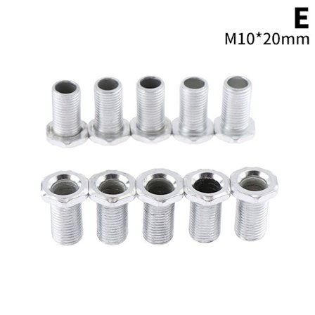 M10 Gängat Rör Med Mutter För Lampor Hålskruvsrör Whiteni