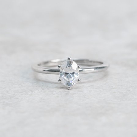 Förlovningsring Blåklint, 18K Vitguld - Förlovning- och vigselringar