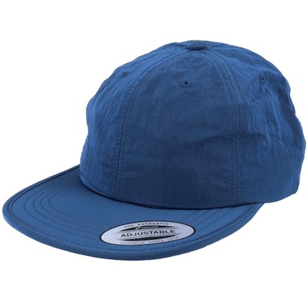 Yupoong - Blue - fitted - Cap - Nylon Cap Blue Fitted - Hatstore