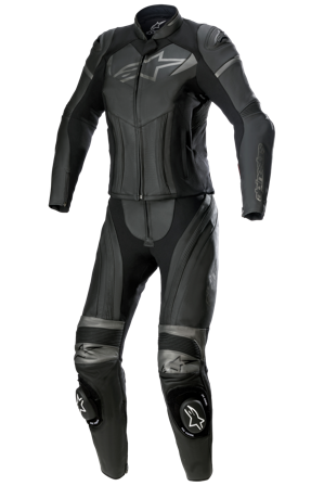 Kombinezon Skórzany Alpinestars Stella GP Plus Dwuczęściowy Czarny/Metaliczny szary 38 Długi