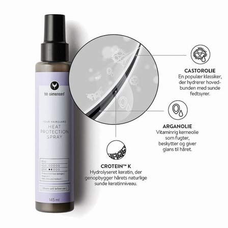 HH Simonsen Heat Protection Spray 145 ml, Hår, Hårstyling, Heat Protection