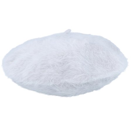 Seeberger - Gris beret Chapeau - Angora Light Grey Beret @ Hatstore
