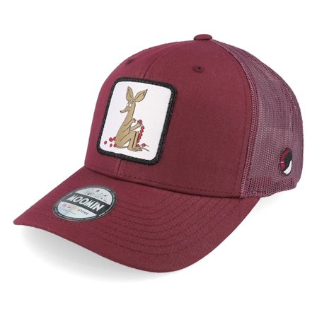 Moomin - Rouge trucker Casquette - Sniff Berries Maroon Trucker @ Hatstore