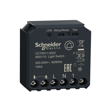 Schneider Electric Wiser CCT5011-0002 Strömställarpuck med Zigbee, Belysning