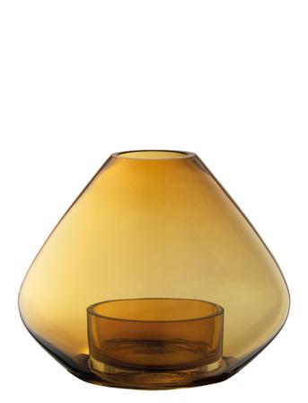 Uno Lantern/Vase Home Decoration Candlesticks & Tealight Holders Indoor Lanterns Gul AYTM