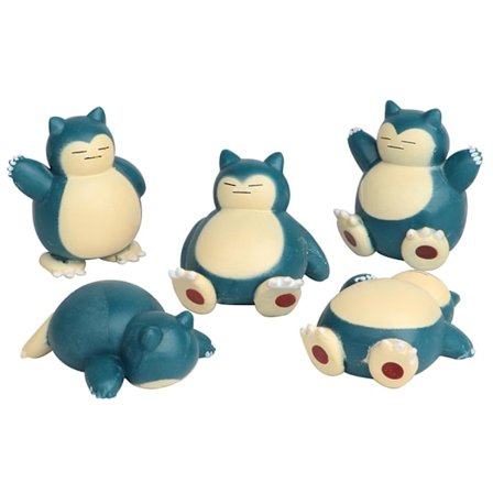 "Poké-mon 1.18"" Snorlax -hahmo lelut, 5 kpl/pakkaus" [kk]