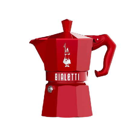 Bialetti Kokare 3 kopp MOKA Exclusive Bialetti Köksredskap Unisex Röd 200ML