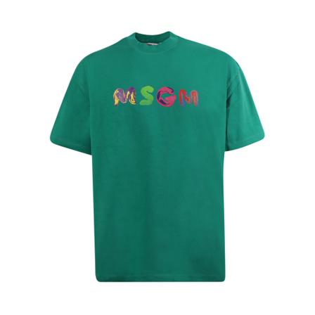 Msgm T-Shirts Grøn, Herre