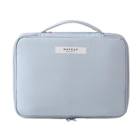 Bærbar reise kosmetikk oppbevaringspose i polyester, vindtett og vanntett, jente kosmetikkpose