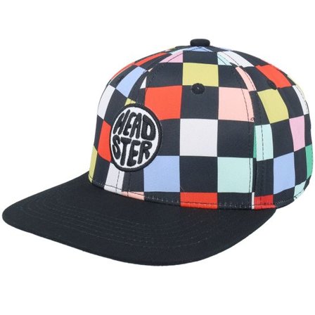 Headster - Svart snapback Keps - Kids Colorburst Black Snapback @ Hatstore