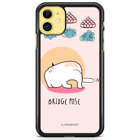 Bjornberry Hårdskal iPhone 11 - Yoga Cat Bridge Pose