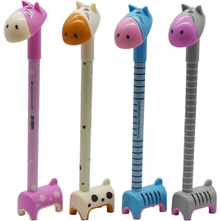 8 kpl Hevosen muotoinen kuulakärkikynä Giraffa Donkey Signature kynät - spot-myynti