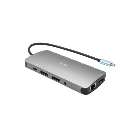 I-TEC USB-C Metal Nano 3x Display Docking Station + Power Delivery 100 W - dokkingstasjon - USB-C / Thunderbolt 3 - HDMI, 2 x DP - 1GbE