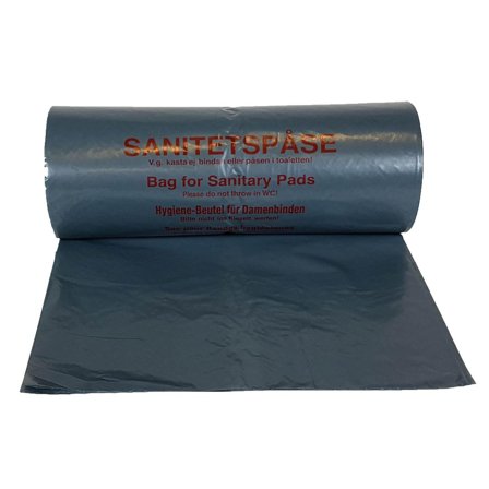 RELINE Sanitetspåse LD 20my grå 100/rl - Lyreco - Städ och hygien - Påsar och säckar - Sanitetspåsar och hållare