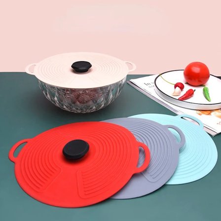 Reusable Self Sealing Lid Silicone Stretch Lids Universal Lid Silicone Bowl Pot Lid Pan Cooking Food Fresh Cover