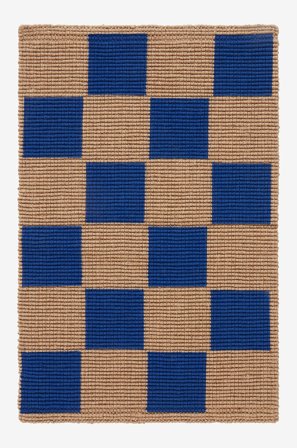 Jotex - Dørmatte 60x90 Cm Jute/Jute Blå/natur BRICKET - Kjøp Dørmatter hos Jotex