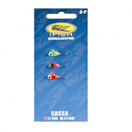 IFISH Sassa Minibalanspirk, 21mm, 3-pack