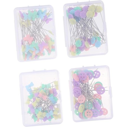 1000 stk posisjonsnål sikkerhetsnål blomst knapper sy lokaliseringsstifter stift DIY manuell sying E