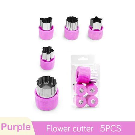 Grönsaksfrukt ter Rostfritt stål Blommor Tecknad Form Form