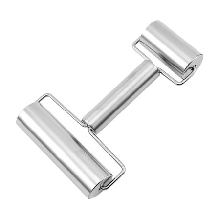 Leivonnaisten pizzalevy, sileä tarttumaton ruostumattomasta teräksestä valmistettu kaulin kotileivontaan